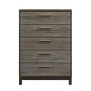Vestavia 5 Drawer Chest in Gray 1936-9
