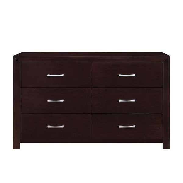 Edina 6 Drawer Dresser in Espresso-Hinted Cherry 2145-5 image