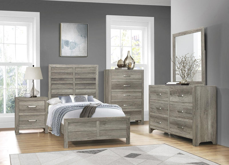 grey weathered dresser Furniture of America Swanley Weathered Gray Dresser