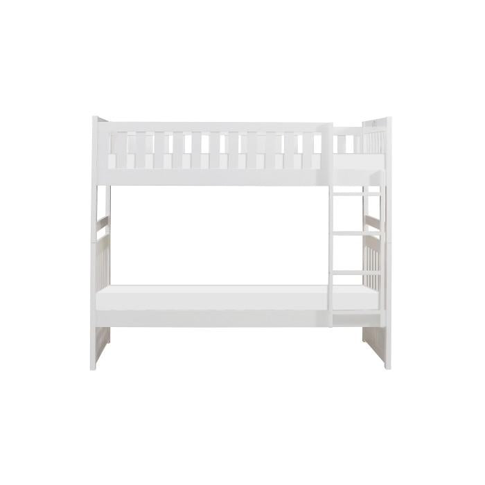 Galen Twin/Twin Bunk Bed w/ Storage Boxes in White B2053W-1*T image