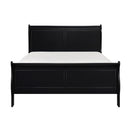 Mayville Queen Sleigh Bed in Black 2147BK-1 - Winder Mattress & Furniture