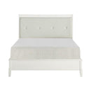 Cotterill King Upholstered Sleigh Bed in Antique White 1730KWW-1EK*