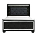 Allura King Panel Bed in Black 1916KBK-1EK* - Winder Mattress & Furniture