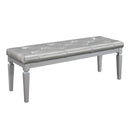 Allura Bed Bench in Silver 1916-FBH