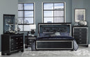 Allura King Panel Bed in Black 1916KBK-1EK* - Winder Mattress & Furniture