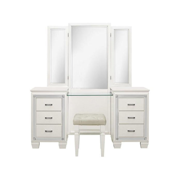 allura silver dresser Homelegance Allura Silver Dresser