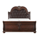 Cavalier King Sleigh Bed in Dark Cherry 1757K-1EK*