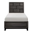 Davi Twin Panel Bed in Gray 1645T-1*