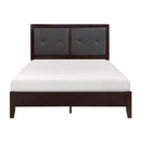 Edina Queen Panel Bed in Espresso-Hinted Cherry 2145-1