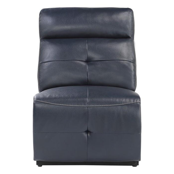 Avenue Armless Reclining Chair in Navy 9469NVB-AR