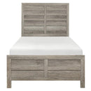 Mandan Twin Panel Bed in Weathered Gray 1910GYT-1*