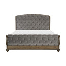 Rachelle Queen Sleigh Bed in Weathered Pecan 1693-1* - Winder Mattress & Furniture