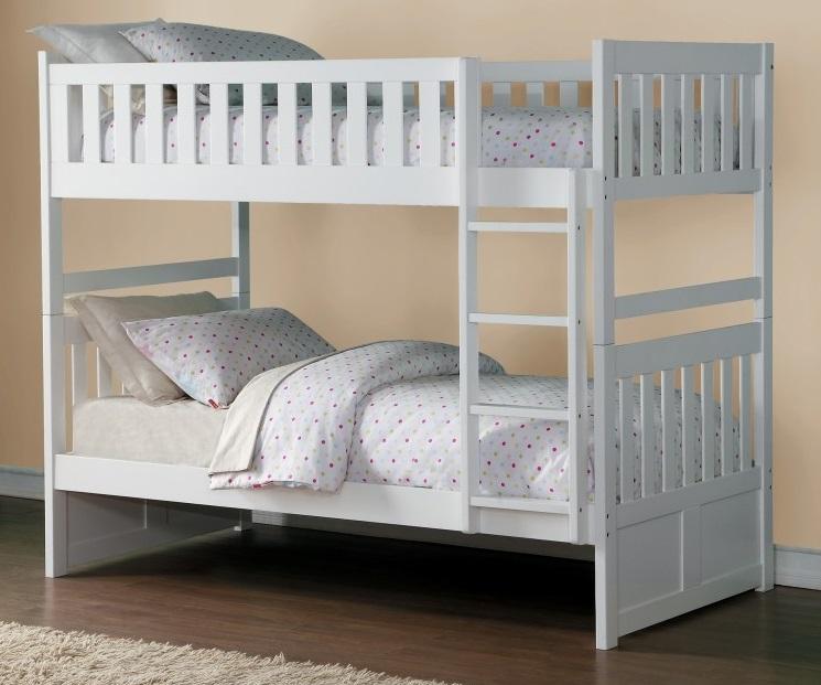 Galen Twin/Twin Bunk Bed in White B2053W-1*