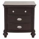 Marston 3 Drawer Nightstand in Dark Cherry 2615DC-4
