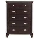 Marston 5 Drawer Chest in Dark Cherry 2615DC-9