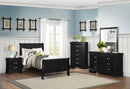 Mayville 5 Drawer Chest in Black 2147BK-9 - Winder Mattress & Furniture