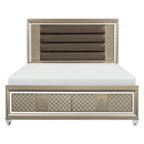 Loudon Queen Platform with Storage Bed in Champagne Metallic 1515-1*