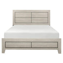 Quinby Queen Panel Bed in Light Brown 1525-1