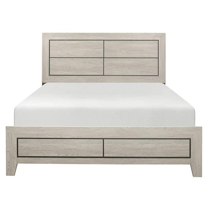 Quinby King Panel Bed in Light Brown 1525K-1EK