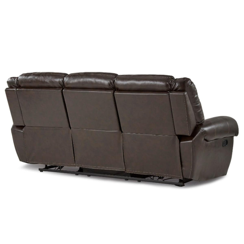 Center Hill Double Reclining Sofa in Dark Brown 9668BRW-3