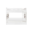 Galen Full/Full Bunk Bed w/ Twin Trundle in White B2053FFW-1*R