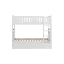 Galen Twin/Twin Bunk Bed w/ Twin Trundle in White B2053W-1*R