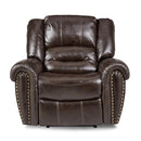 Center Hill Glider Reclining Chair in Dark Brown 9668BRW-1