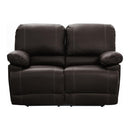 Cassville Double Reclining Loveseat in Dark Brown 8403-2