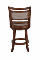 ABERDEEN 24" COUNTER STOOL-DK BROWN W/FABRIC SEAT - Winder Mattress & Furniture