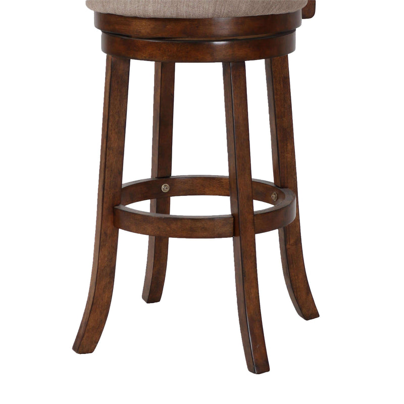 ABERDEEN 29" BAR STOOL-DK BROWN W/FABRIC SEAT - Winder Mattress & Furniture