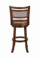 ABERDEEN 29" BAR STOOL-DK BROWN W/FABRIC SEAT - Winder Mattress & Furniture