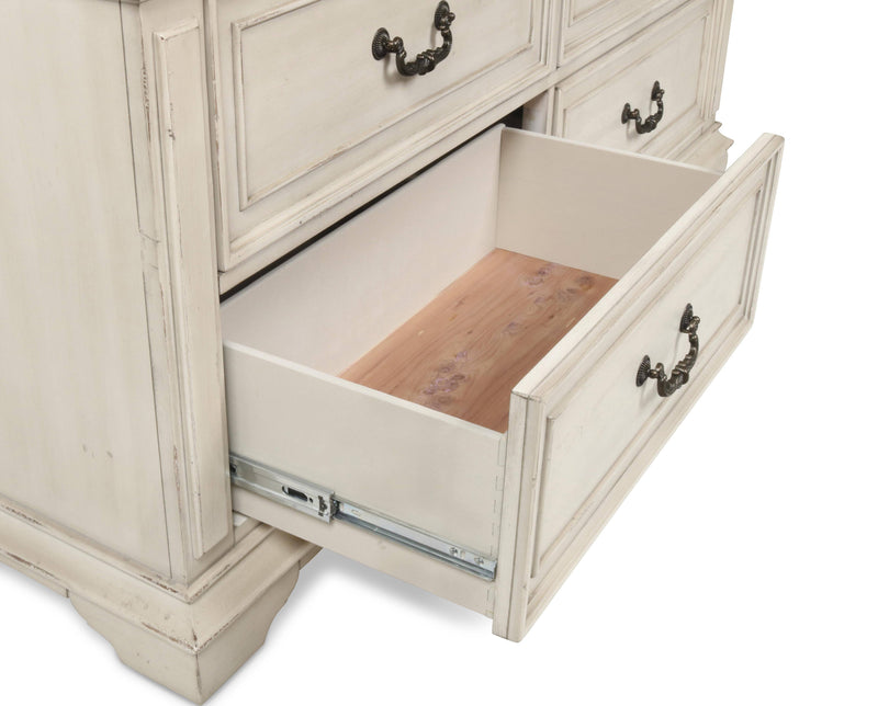 ANASTASIA DRESSER - ANT. WHITE - Winder Mattress & Furniture