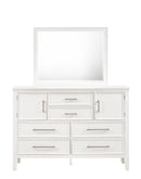 ANDOVER 60" DRESSER W/DOORS-WHITE - Winder Mattress & Furniture
