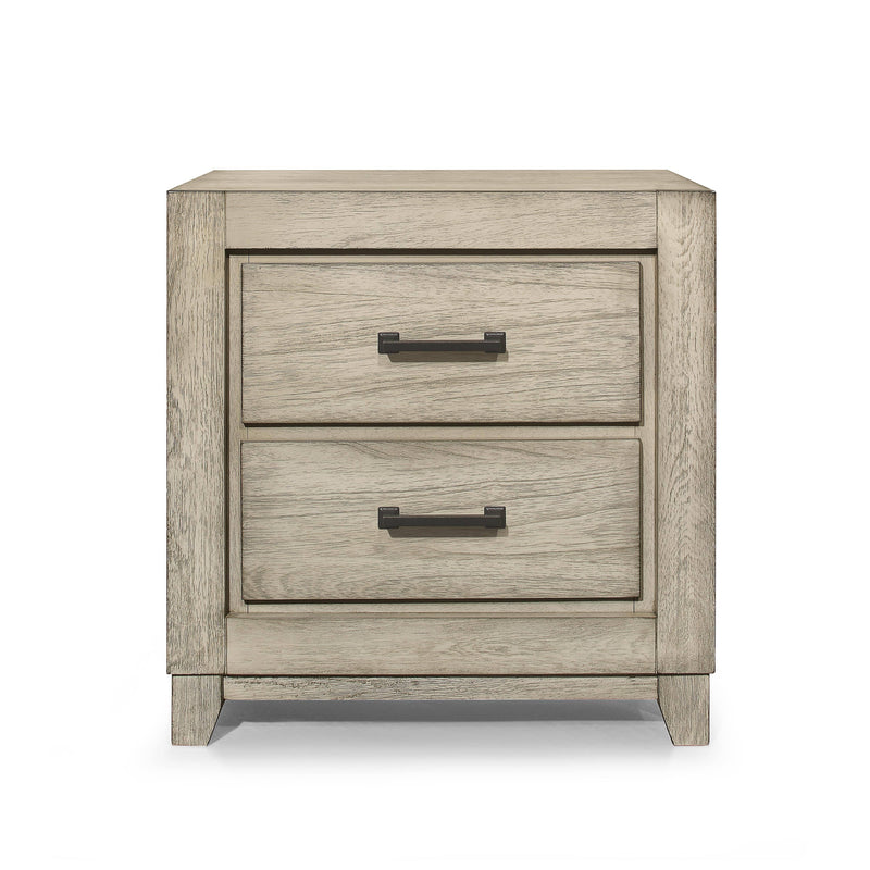 ASHLAND NIGHTSTAND-RUSTIC WHITE - Winder Mattress & Furniture