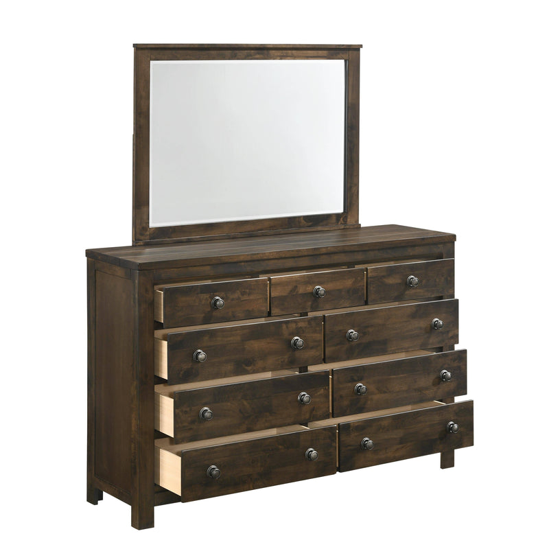 BLUE RIDGE MIRROR-RUSTIC GRAY - Winder Mattress & Furniture