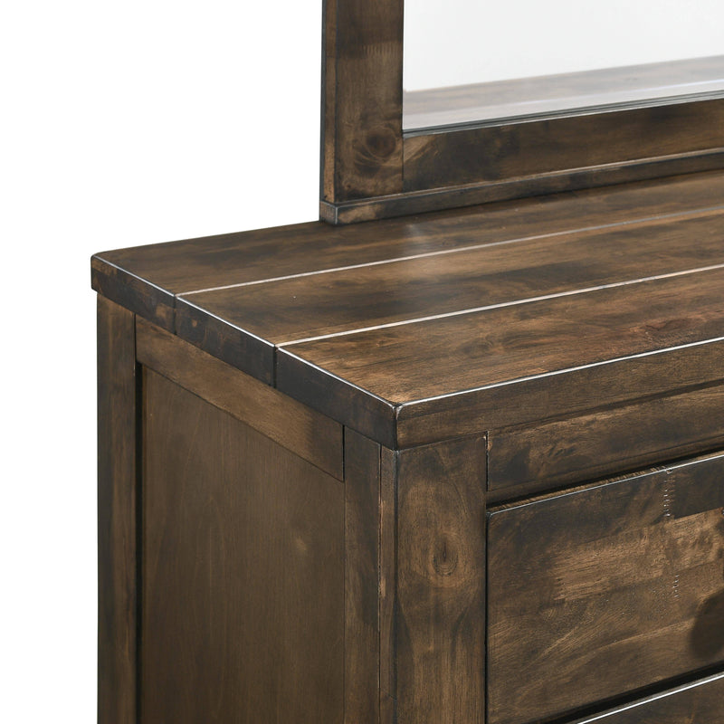 BLUE RIDGE MIRROR-RUSTIC GRAY - Winder Mattress & Furniture