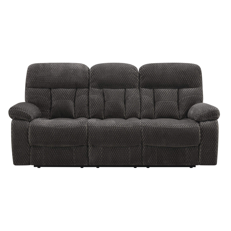 BRAVO SOFA W/DUAL RECLINER-CHARCOAL - Winder Mattress & Furniture