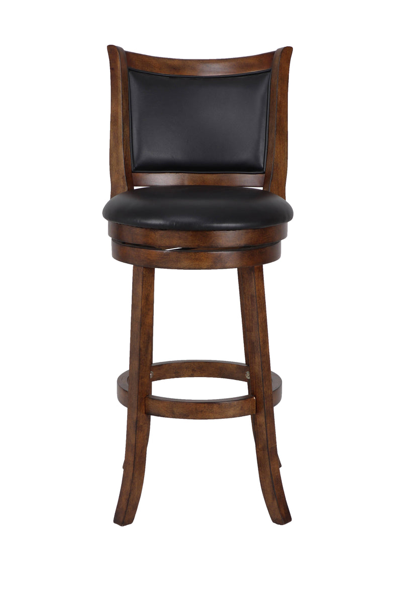 BRISTOL 29" BAR STOOL-DK BROWN W/PU SEAT - Winder Mattress & Furniture