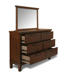 CAGNEY MIRROR - CHESTNUT - Winder Mattress & Furniture