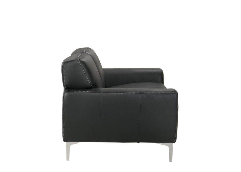 CARRARA LOVESEAT-BLACK - Winder Mattress & Furniture