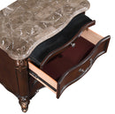 CONSTANTINE NIGHTSTAND W/MARBLE TOP-CHERRY - Winder Mattress & Furniture