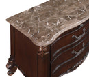 CONSTANTINE NIGHTSTAND W/MARBLE TOP-CHERRY - Winder Mattress & Furniture
