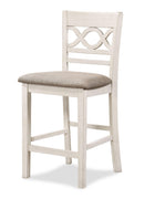 CORI COUNTER 5 PC SET-BISQUE/BROWN - Winder Mattress & Furniture