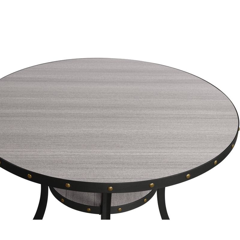 CRISPIN 36" ROUND BAR TABLE-GRAY - Winder Mattress & Furniture