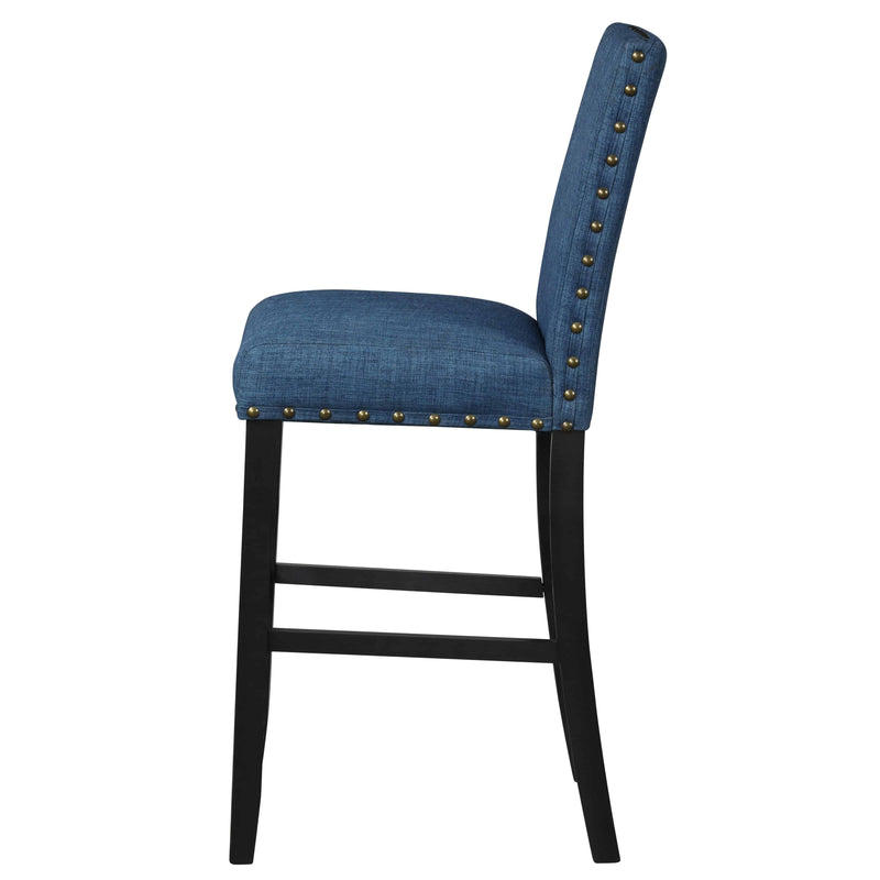 CRISPIN MARINE BLUE  BAR CHAIR- (2 /Ctn) - Winder Mattress & Furniture