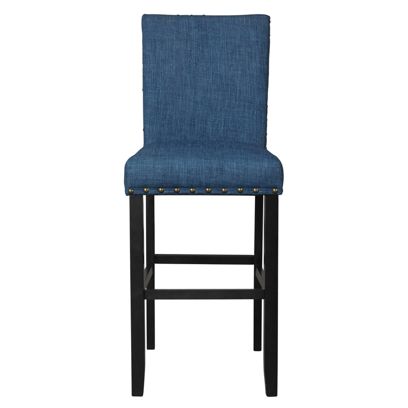 CRISPIN MARINE BLUE  BAR CHAIR- (2 /Ctn) - Winder Mattress & Furniture