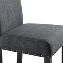 CRISPIN GRANITE GRAY BAR CHAIR- (2/Ctn) - Winder Mattress & Furniture
