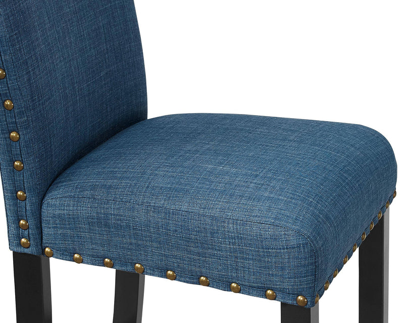 CRISPIN MARINE BLUE DINING CHAIR- (2/Ctn) - Winder Mattress & Furniture