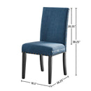 CRISPIN MARINE BLUE DINING CHAIR- (2/Ctn) - Winder Mattress & Furniture