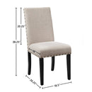 CRISPIN NATURAL BEIGE DINING CHAIR- (2/Ctn) - Winder Mattress & Furniture